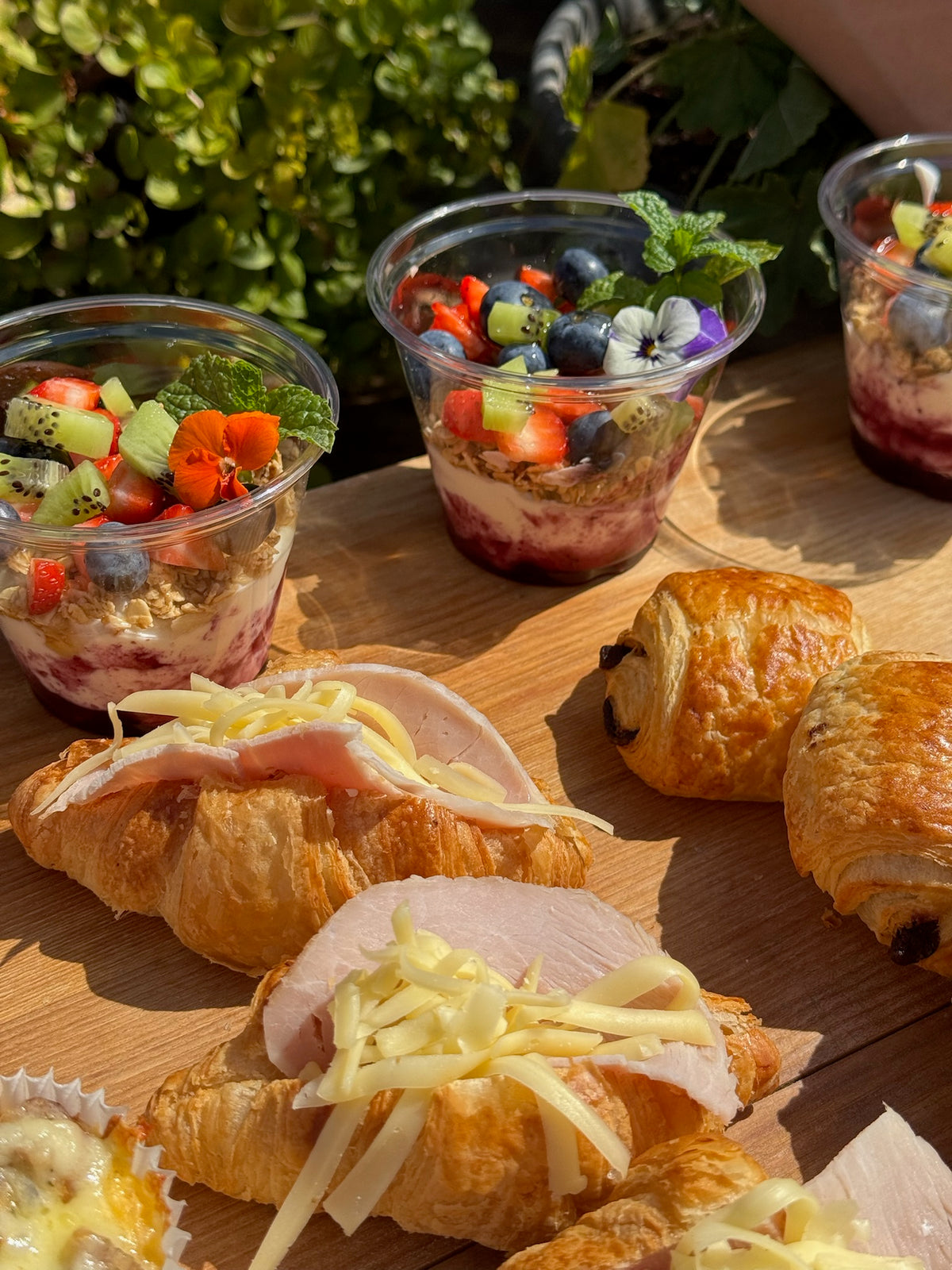 Mini Ham & Cheese Filled Croissants