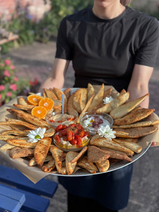 Toasted Pita & Artisan Dip Selection