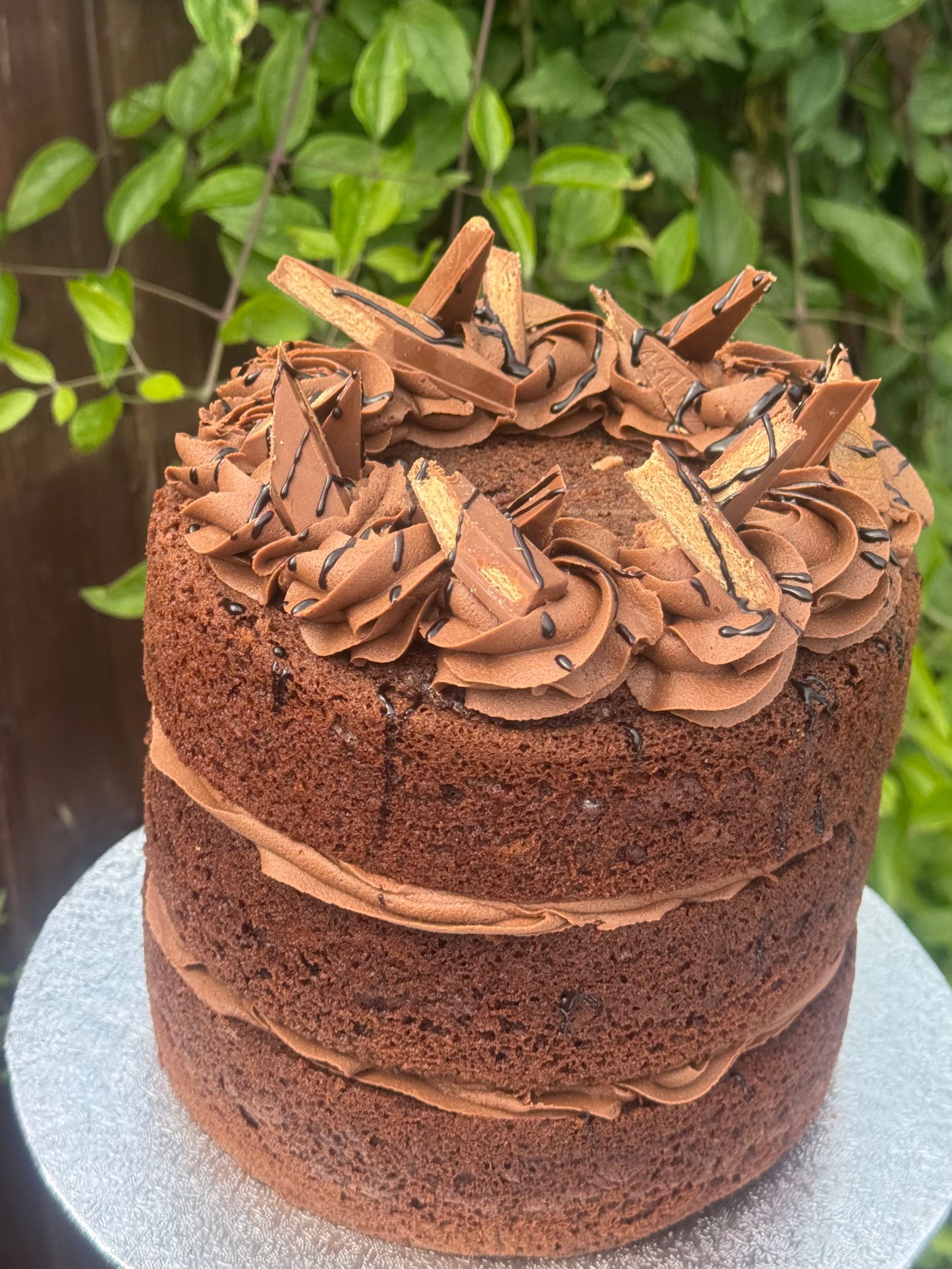 Round Three-Tier Celebration Sponge