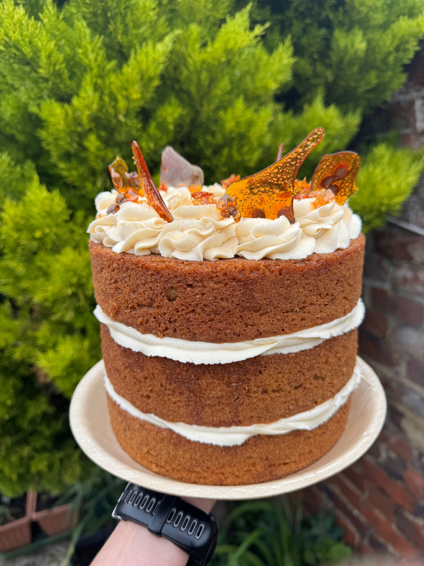 Round Three-Tier Celebration Sponge