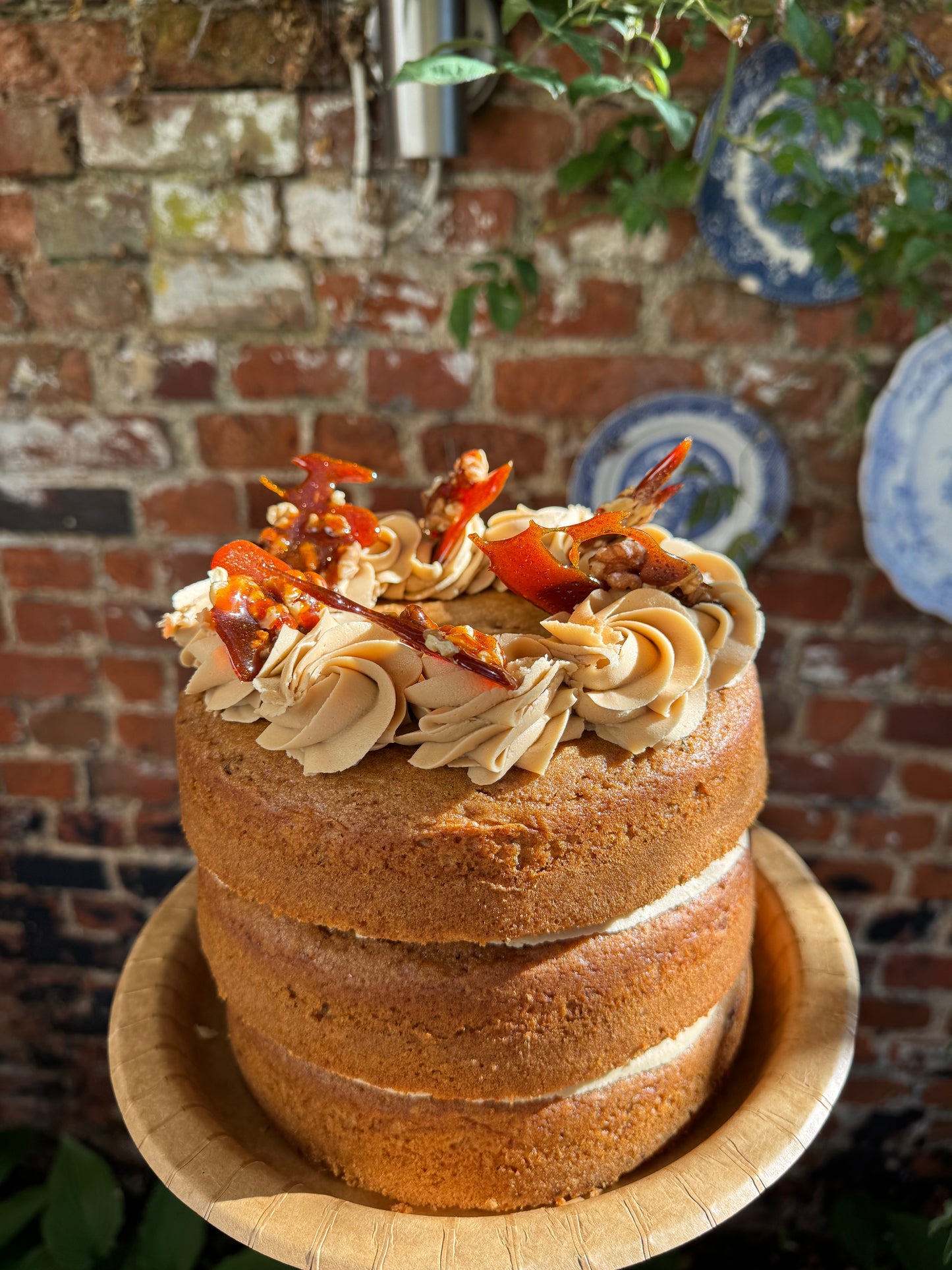 Round Three-Tier Celebration Sponge