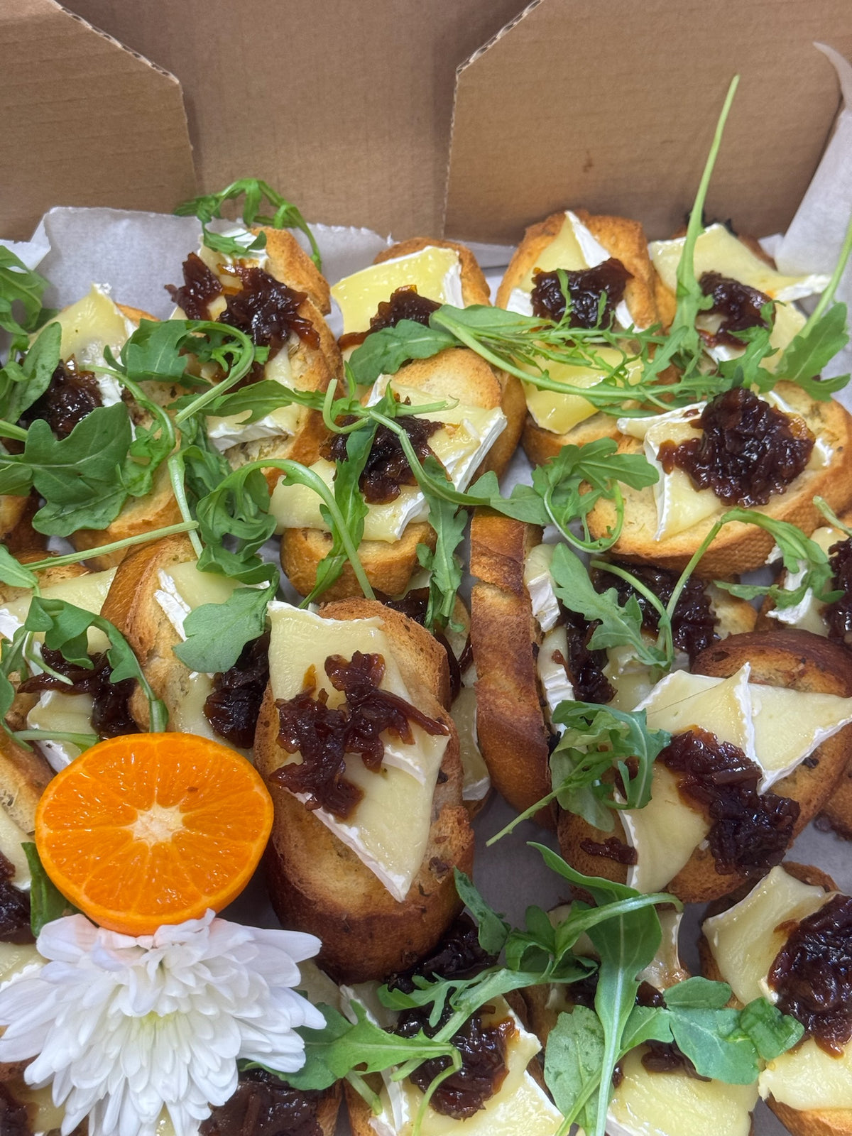 Bruschetta: Brie & Red Onion Marmalade (20x)