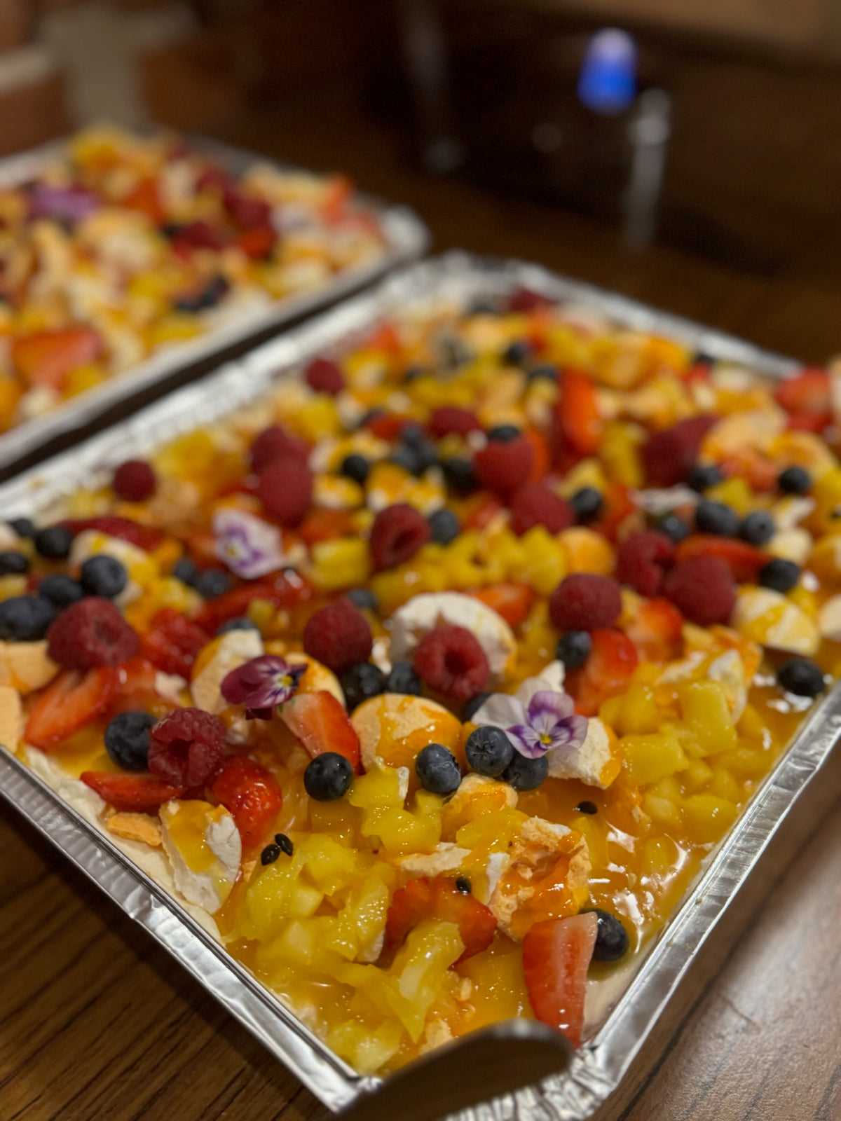 Tropical Cheesecake Pavlova Tray