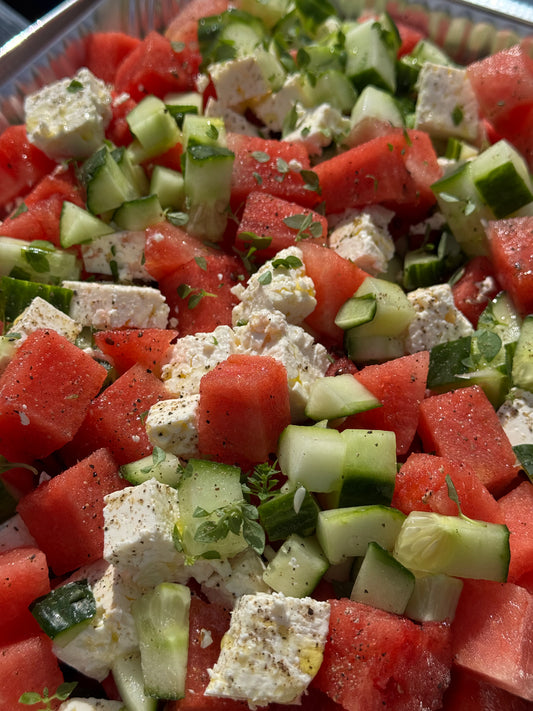 Watermelon, Feta & Cucumber Salad